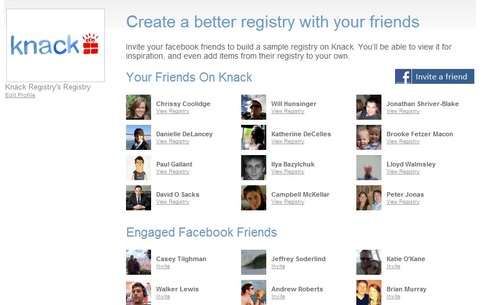 It is better together. Check out our Facebook Integration
View your friends registries for inspiration
Invite your friends to join you in your quest to build a better registry
